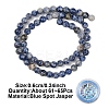 DIY Natuarl Blue Spot Jasper Bead Beacelet/Necklaces Making Kits DIY-YW0012-88B-2