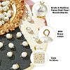 50Pcs 5 Styles Grade A Rainbow Plated Shell Pearl Round Charms FIND-CJ0001-48-3