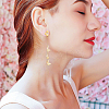 10Pcs Brass Stud Earring Findings KK-BBC0010-83-5