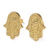 Ion Plating(IP) 304 Stainless Steel Stud Earrings Findings STAS-M323-13G-1