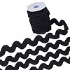 9 Yards Polyester Wavy Fringe Trim Ribbon OCOR-XCP0002-95B-1