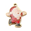 Christmas 304 Stainless Steel Enamel Pendants STAS-B112-02G-07-1