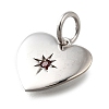 925 Sterling Silver Micro Pave Clear Cubic Zirconia Charms STER-V001-01P-01-2