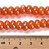 Glazed Porcelain Rondelle Beads PORC-Q001-01A-5