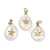 Natural Keshi Pearl Pendants STAS-Z136-01G-02-1