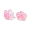 Dyed & Heated Glass Bead Caps GLAA-C042-01I-2