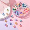 90Pcs 6 Colors Handmade Polymer Clay Beads CLAY-YW0001-80-5