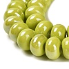 Glazed Porcelain Rondelle Beads PORC-Q001-01C-3
