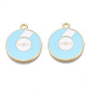 Alloy Enamel Pendants PALLOY-N170-021C-NR-1