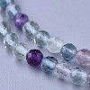 Natural Fluorite Beaded Necklaces NJEW-K114-B-A16-2