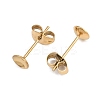304 Stainless Steel Stud Earring Findings STAS-D389-03C-G-2