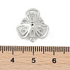 Brass Micro Pave Cubic Zirconia Stud Earring Findings KK-Z094-09P-4