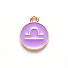 Alloy Enamel Pendants LS-ENAM-S124-01A-01K-2