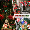 30Pcs 3 Colors Opaque Acrylic Bead with Iron Ornament Hooks HJEW-PH02216-5