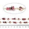 Handmade Brass Glass Square Link Chains CHC-F019-11G-01-3