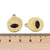 Natural Black Onyx(Dyed & Heated) Flat Round Pendants STAS-I325-139G-3
