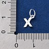 925 Sterling Silver Letter Charms STER-C012-01S-X-3