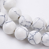 Synthetic Howlite Beads Strands X-G-E110-8mm-5-3