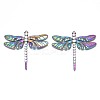 Rack Plating Rainbow Color Alloy Big Pendants PALLOY-N163-170A-2