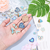 30Pcs 15 Styles Alloy Enamel Pendants ENAM-YW0004-18-7