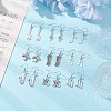 Tibetan Style Alloy Dangle Earrings EJEW-JE06488-1