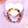 Glass Brainded Bead Bracelets BJEW-L701-01-2