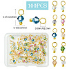100Pcs Faceted Bicone Glass Charms FIND-CJ0001-82-2