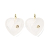 Natural Quartz Crystal Pendants G-P588-01G-11-1