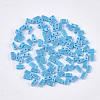 2-Hole Opaque Glass Seed Beads SEED-S023-27B-02-1