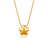 304 Stainless Steel Star Pendant Round Snake Chain Necklaces for Women WG91E03-01-3