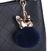 Dog Furry Pom-Pom Keychain for Women PW-WGFFA3E-02-1