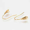 Brass Earring Hooks KK-S336-42G-1
