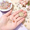100Pcs Luminous & Two Tone Transparent Resin Charms PALLOY-CJ00112-4