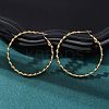 304 Stainless Steel Hoop Earrings EJEW-S250-04A-G-2