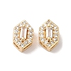Brass Micro Pave Clear Cubic Zirconia Beads KK-G503-17G-1