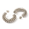 Tarnish Resistant 304 Stainless Steel Arch with Spiral Stud Earrings for Women EJEW-F319-08P-3