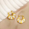 304 Stainless Steel Hoop Earrings EJEW-S267-02G-B-1