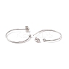 Non-Tarnish 304 Stainless Steel C-shape Stud Earrings STAS-P302-09P-2