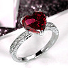 Brass Micro Pave Cubic Zirconia Finger Rings for Women FS-WGC99AF-22-1