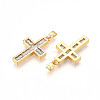 Brass Micro Pave Cubic Zirconia Pendants KK-N257-32G-2