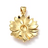 Eco-Friendly Brass Pendants KK-D066-31G-RS-2