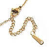 Heart 304 Stainless Steel Micro Pave Cubic Zirconia Pendant Necklaces for Women NJEW-D288-05G-4