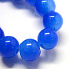 Baking Paint Imitation Jade Glass Round Bead Strands DGLA-Q021-8mm-33-3