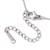 Natural Malachite Chip & Constellation Pendant Necklaces NJEW-JN05084-08-5