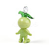 Handmade Lampwork Cartoon Radish Pendants LAMP-T025-10B-2