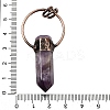 Natural Amethyst Faceted Pointed Bullet Big Pendants G-Q350-05B-3