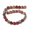 Natural Red Rainbow Jasper Beads Strands G-K359-C09-01-3