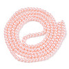 Baking Paint Pearlized Glass Pearl Round Bead Strands X-HY-Q003-4mm-05-2