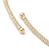 Rack Plating Brass Cubic Zirconia Elasticity Necklaces NJEW-S425-02G-4