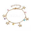 Brass Charms Bracelet & Necklace Jewelry Sets SJEW-JS01161-6